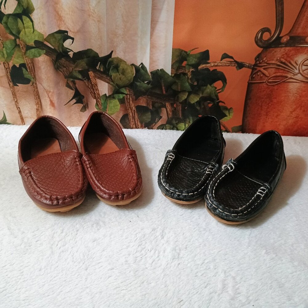 Bundle Shoes EU 27 Brown & Black Kids Loafers Moccasins